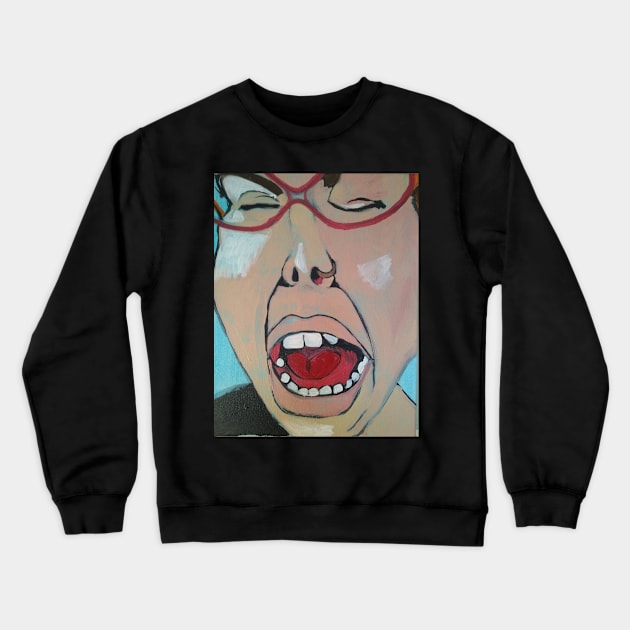 Yawn Crewneck Sweatshirt by shehitsback